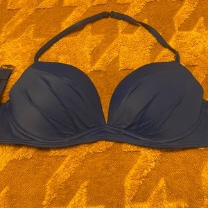 Victorias Secret Blue Swim Top 34D